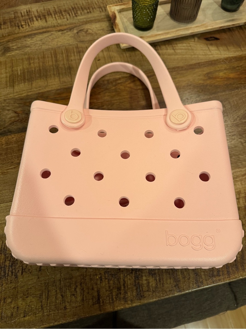 BOGG itty bitty BOGG tote peach daiquiri. NWOT